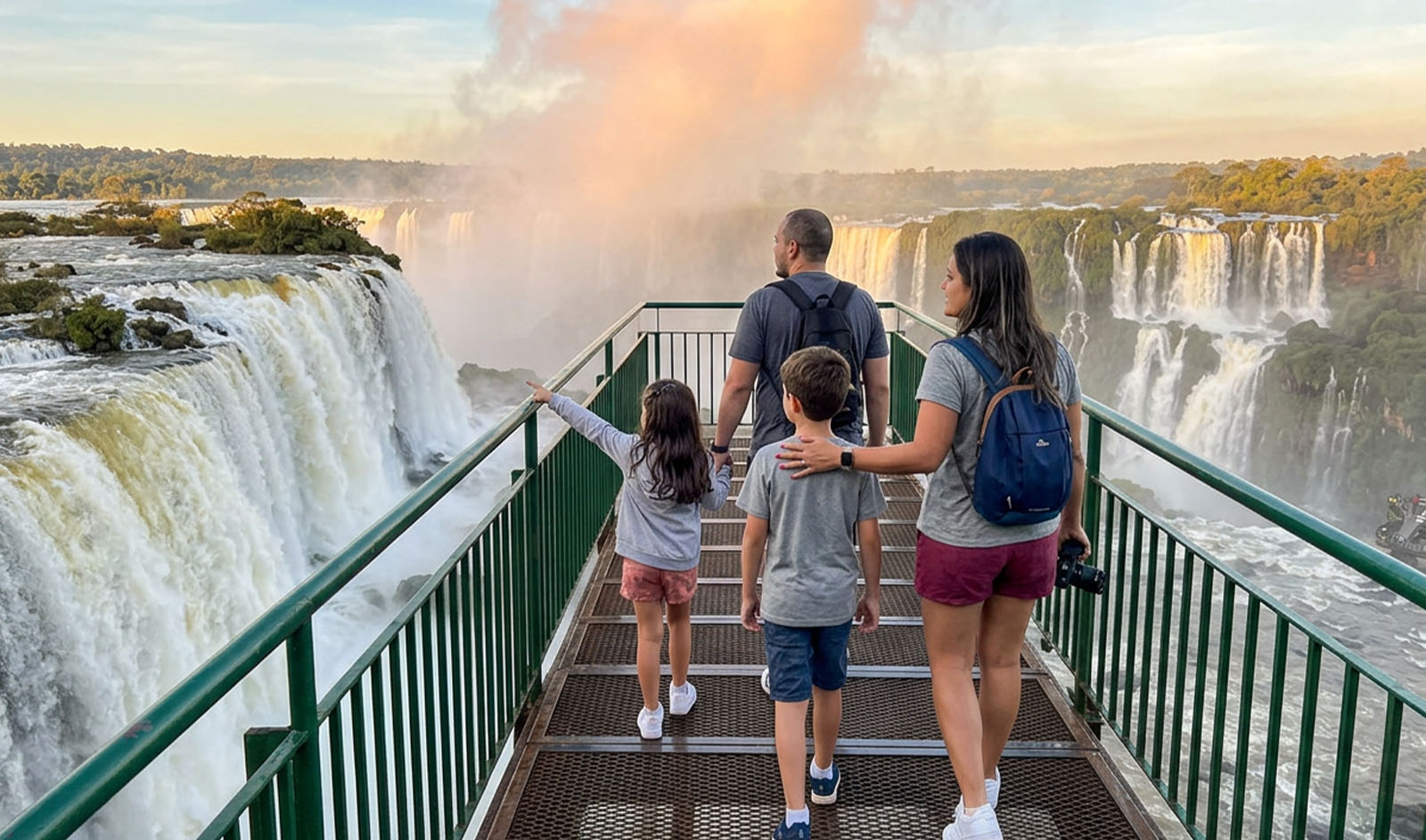Cataratas do Iguaçu com crianças